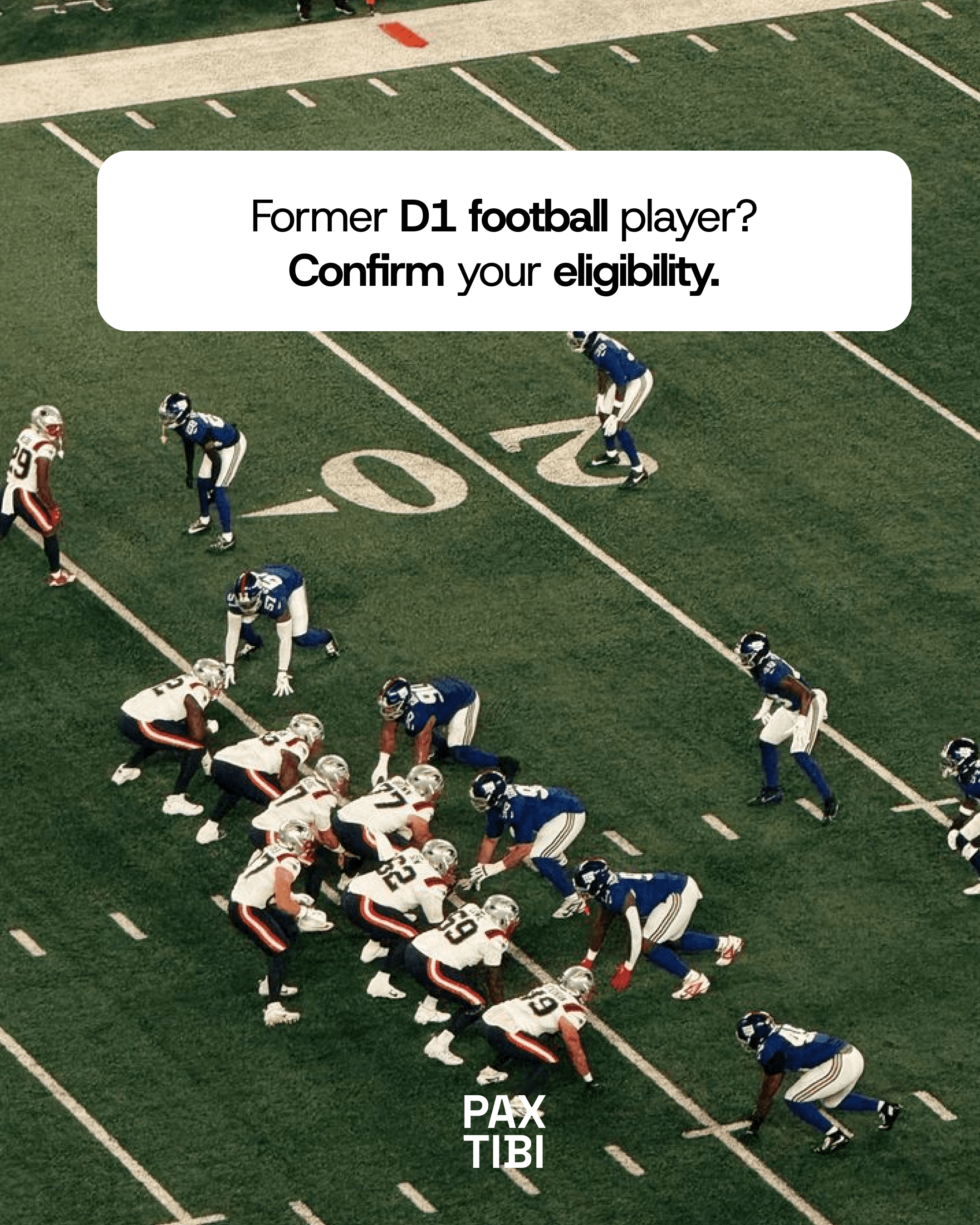 Former D1 football eligibility confirmation message