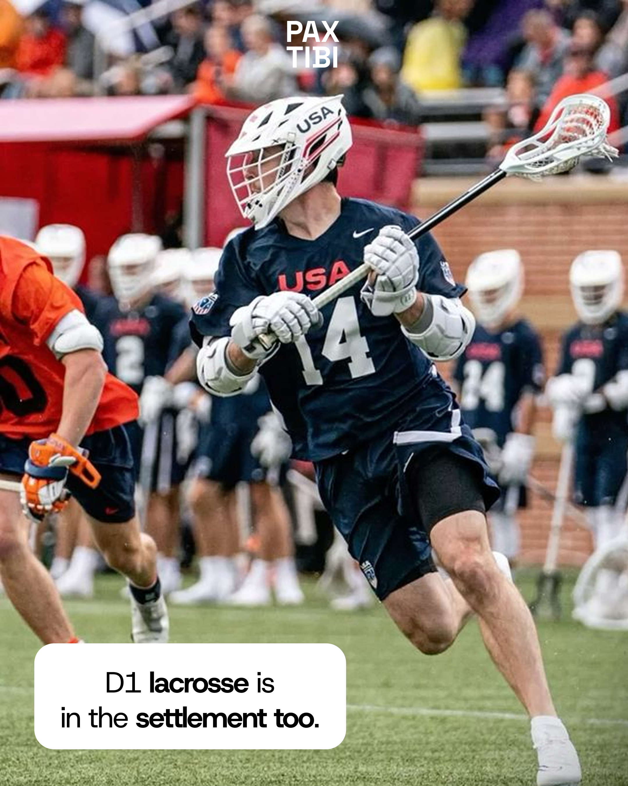 D1 lacrosse settlement message